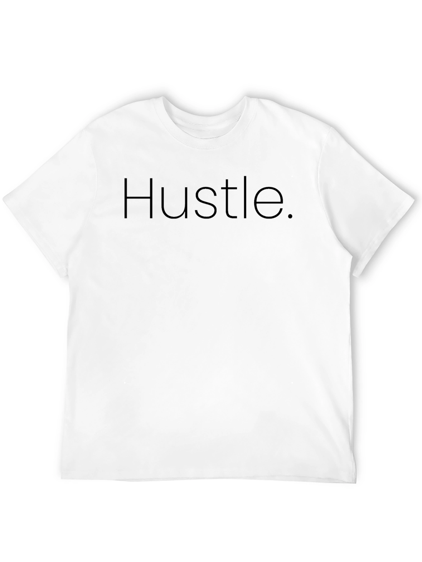 Black Hustle Graphic Tee - Motivational Shirt