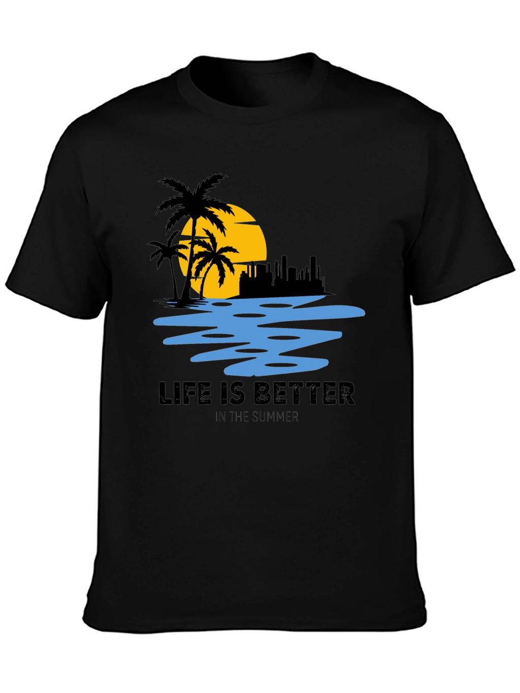 Summer Life T-Shirt - Beach Scene Tee