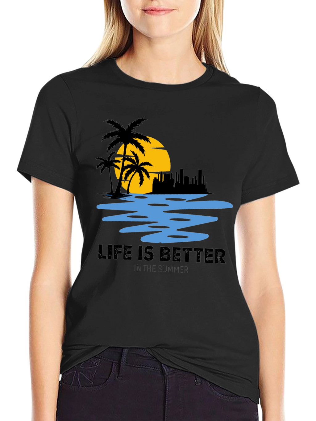 Summer Life T-Shirt - Beach Scene Tee