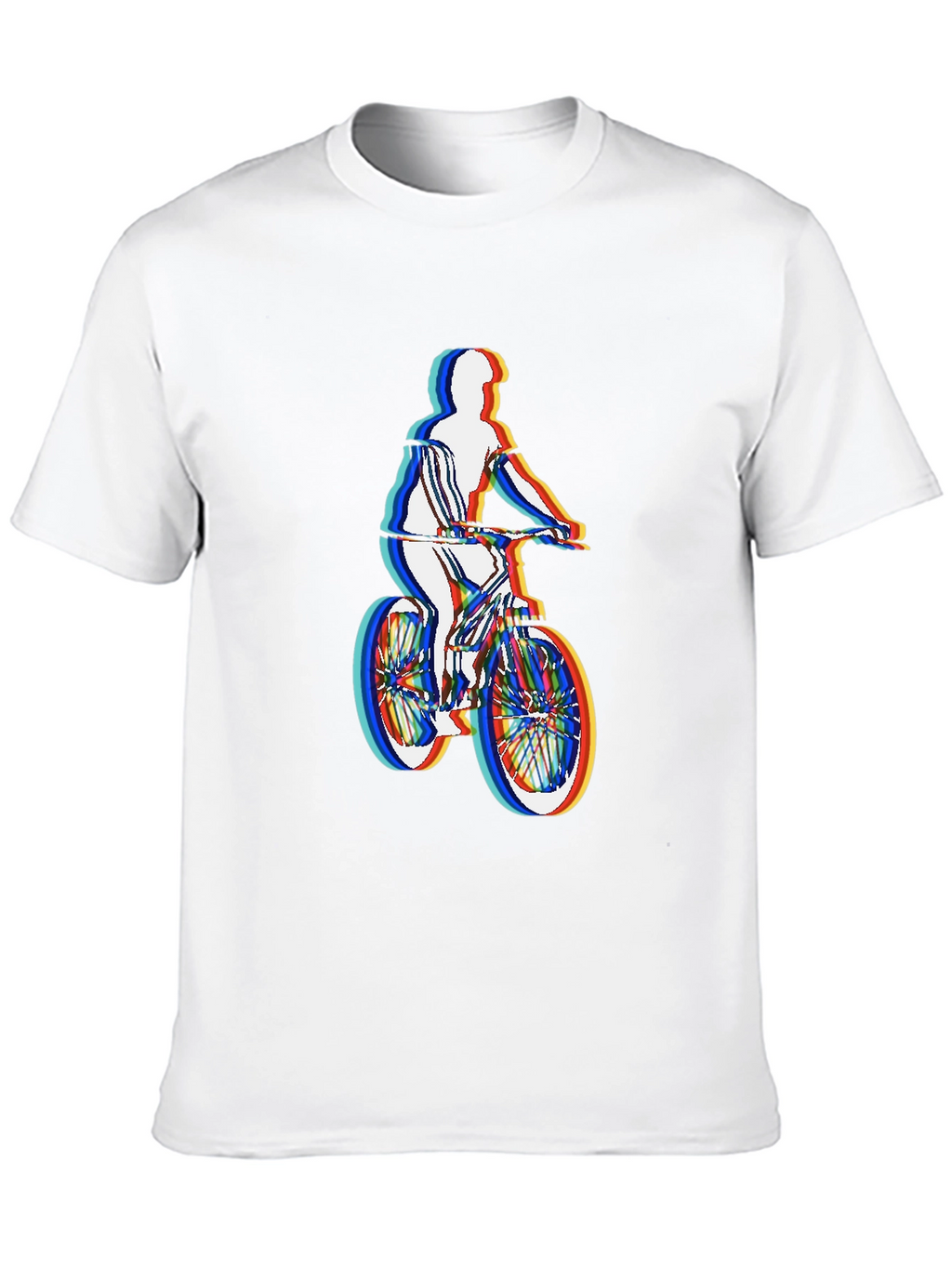 Mens Black T-Shirt - Retro Cycling Graphic