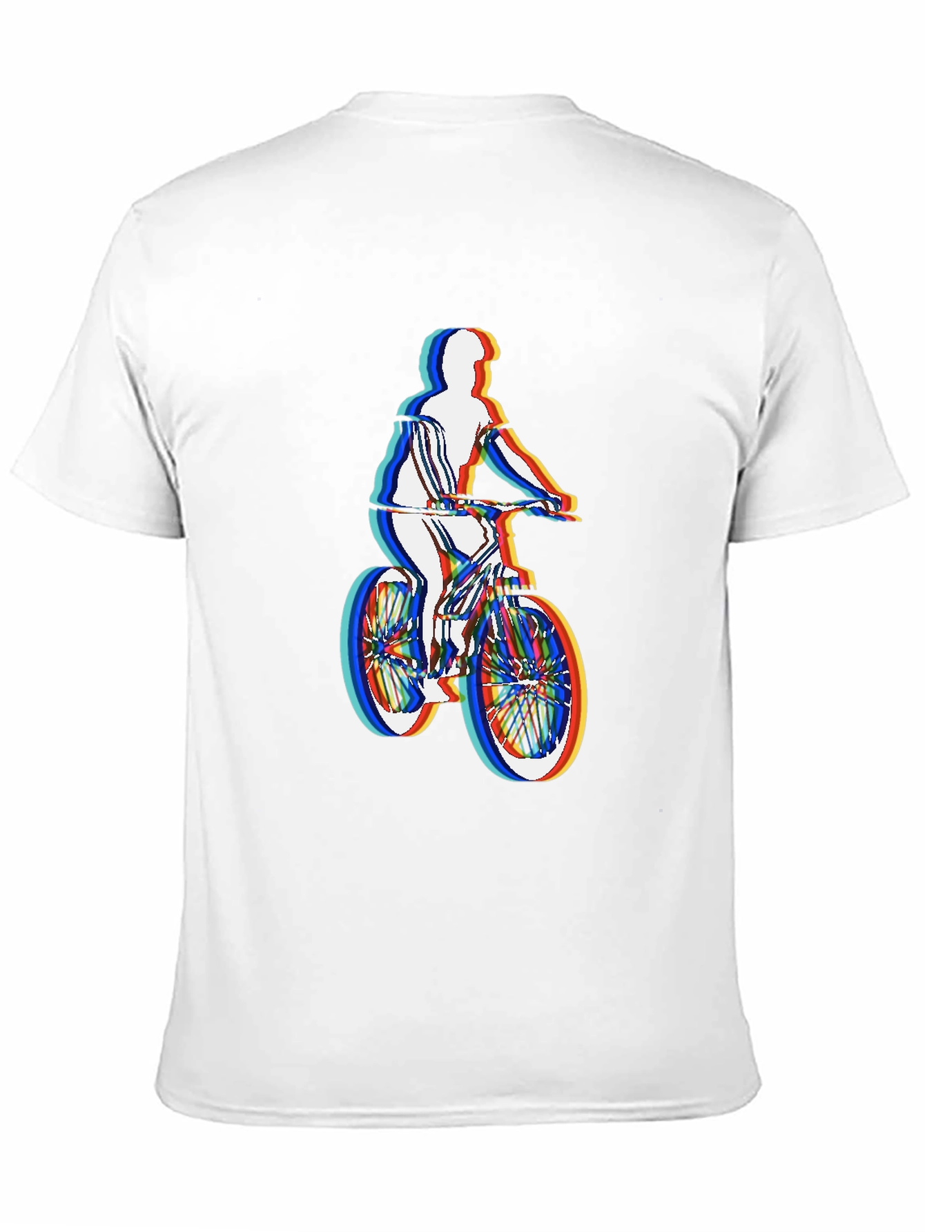 Mens Black T-Shirt - Retro Cycling Graphic