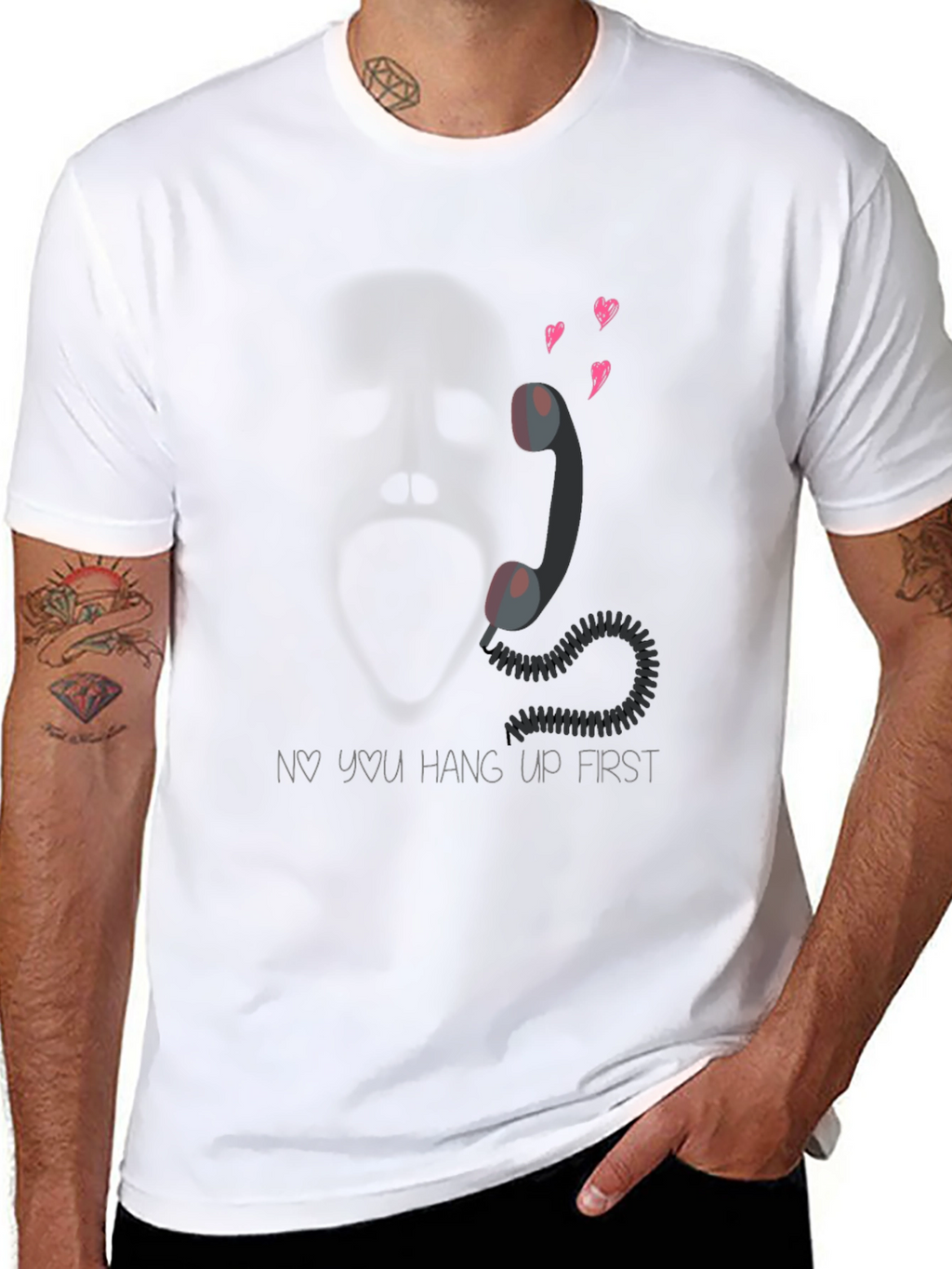 Scream Movie Phone T-Shirt - Ghostface Valentines Day Gift