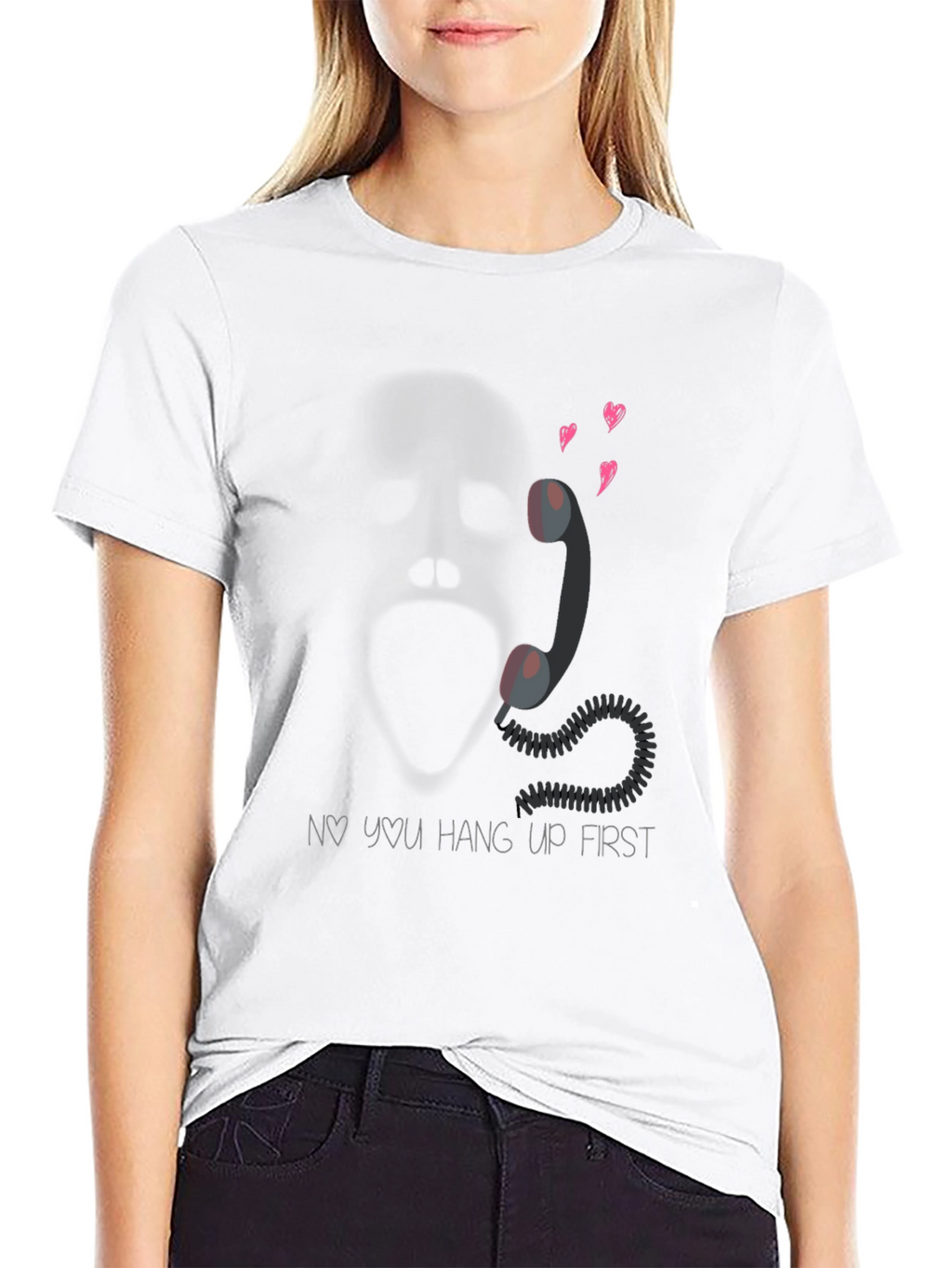 Scream Movie Phone T-Shirt - Ghostface Valentines Day Gift