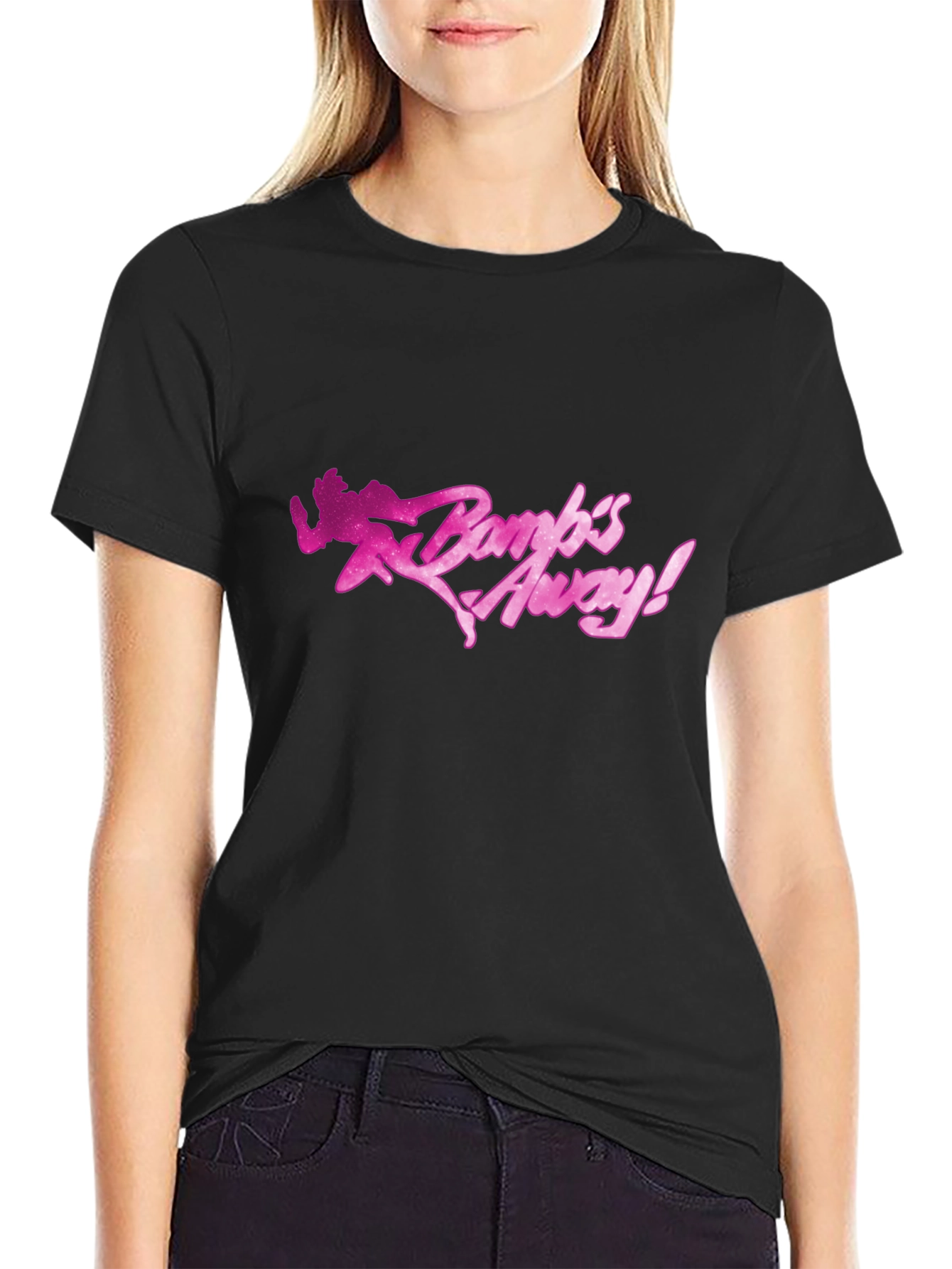 Bambs Away! Black Graphic Tee