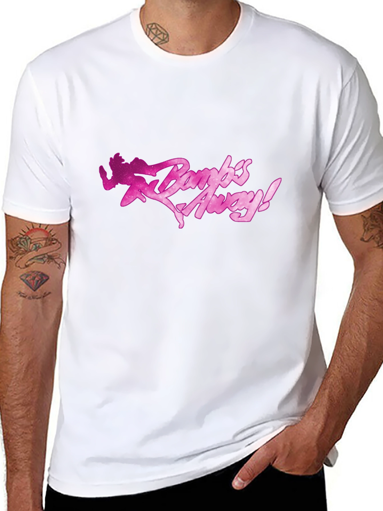 Bambs Away! Black Graphic Tee