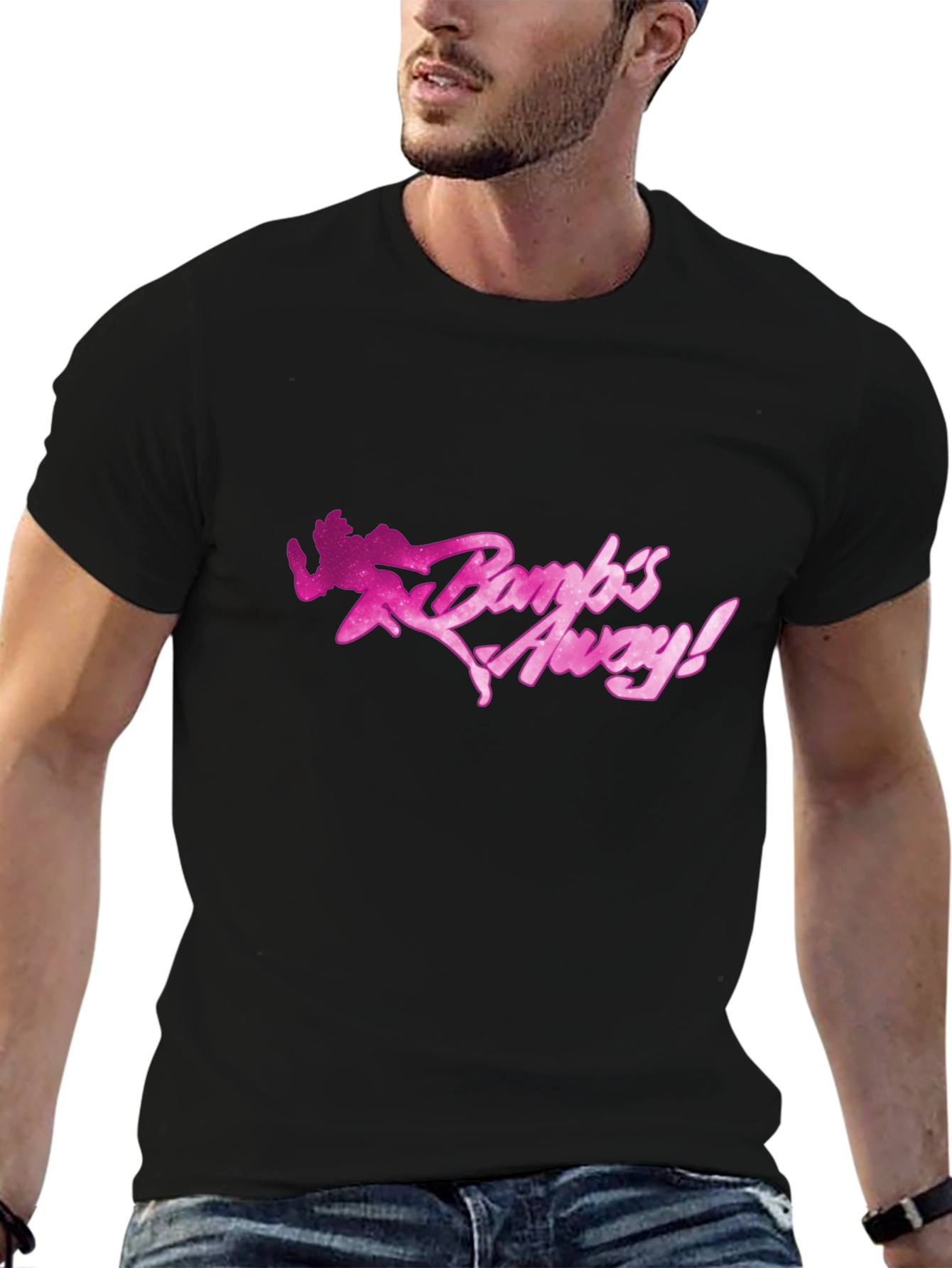 Bambs Away! Black Graphic Tee