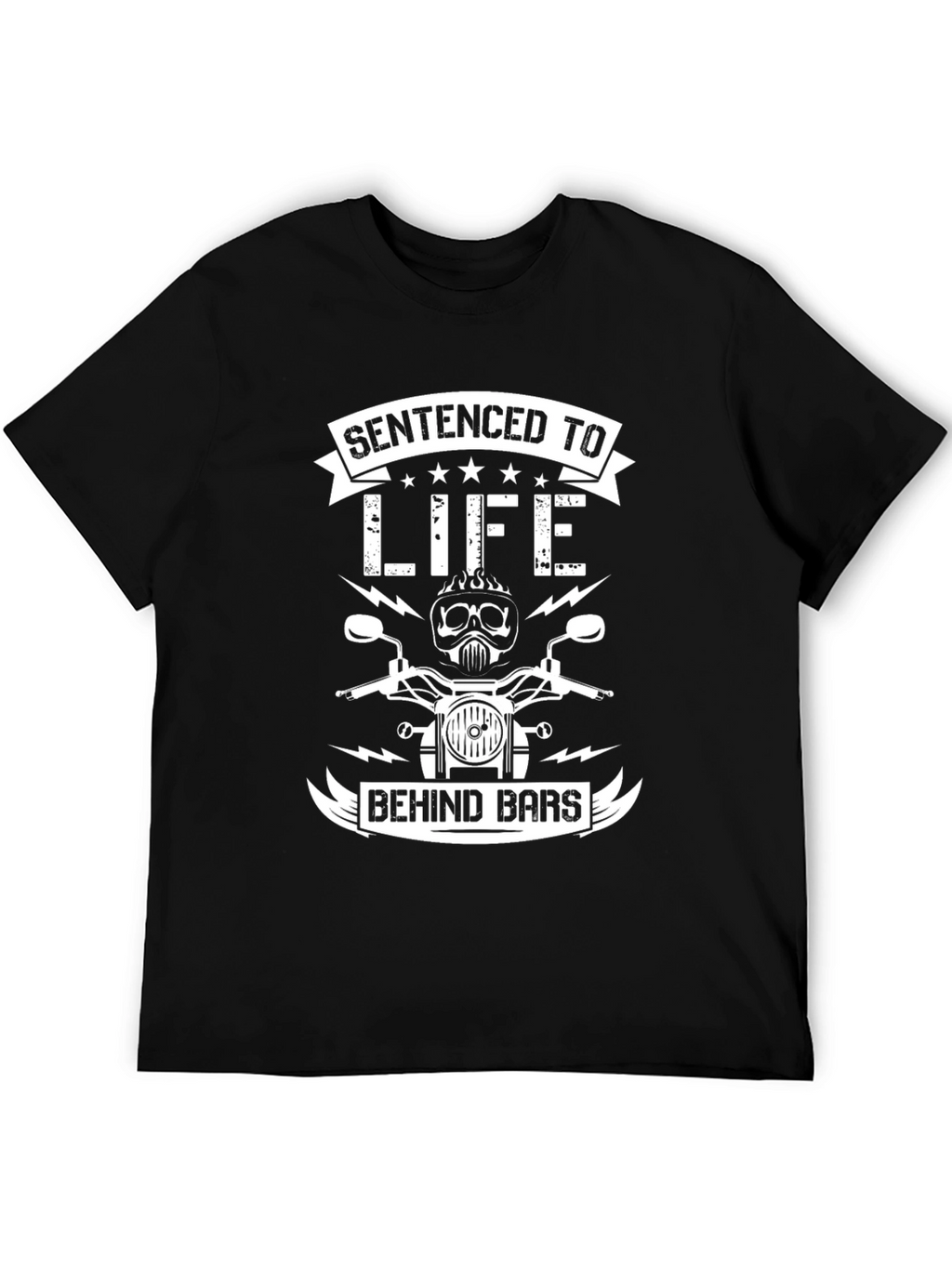Sentenced to Life Behind Bars Biker T-Shirt