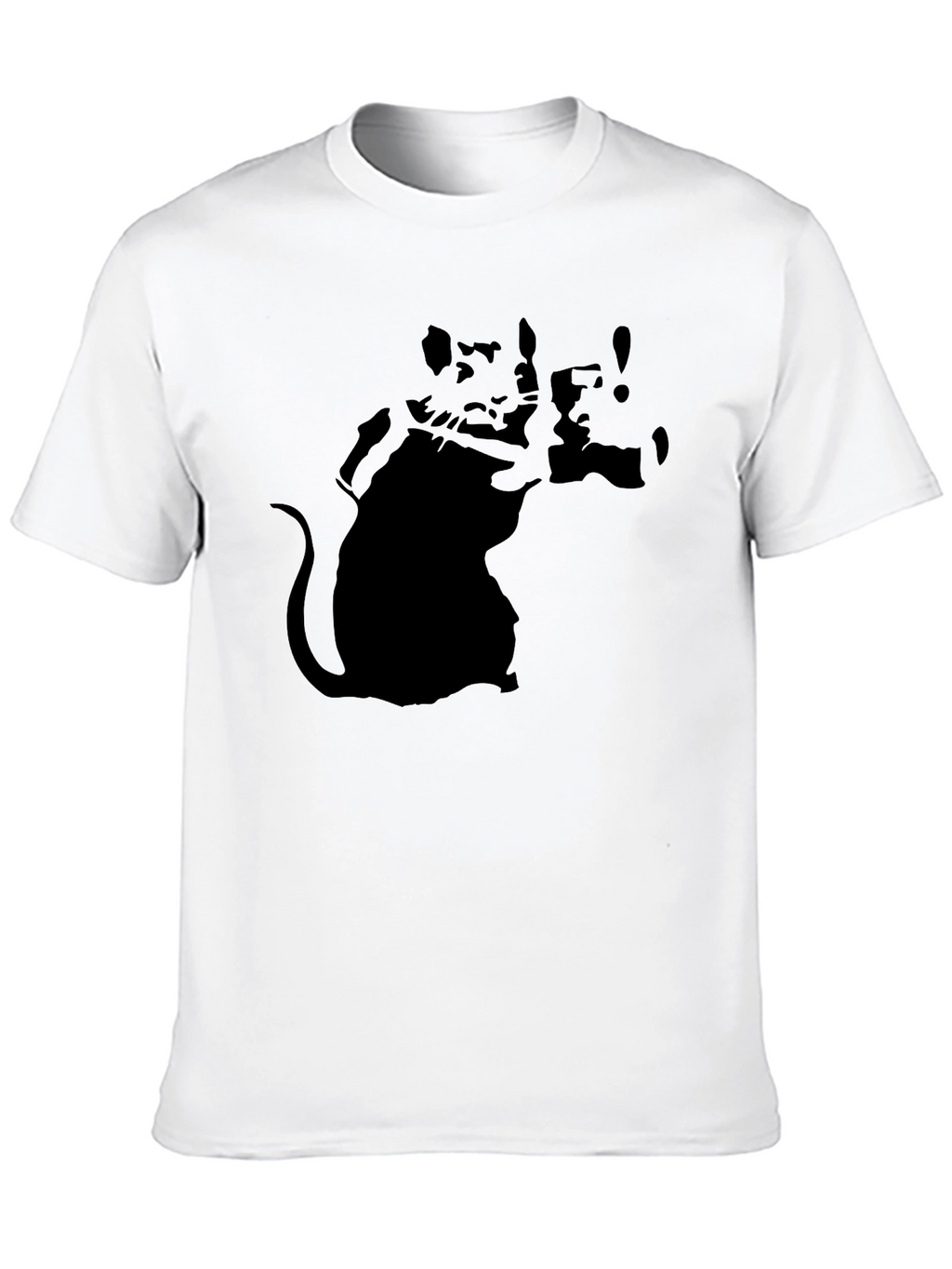 Banksy Rat Graphic Black T-Shirt