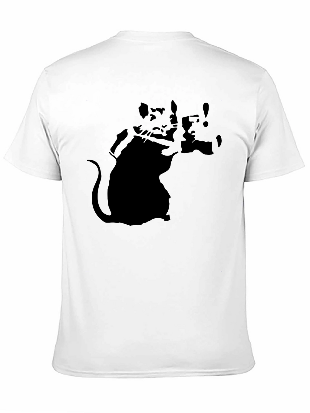Banksy Rat Graphic Black T-Shirt