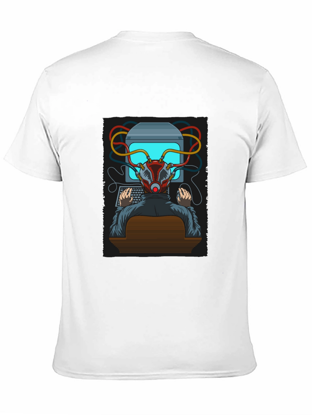 Hacker Graphic T-Shirt - Cyberpunk Style Tee