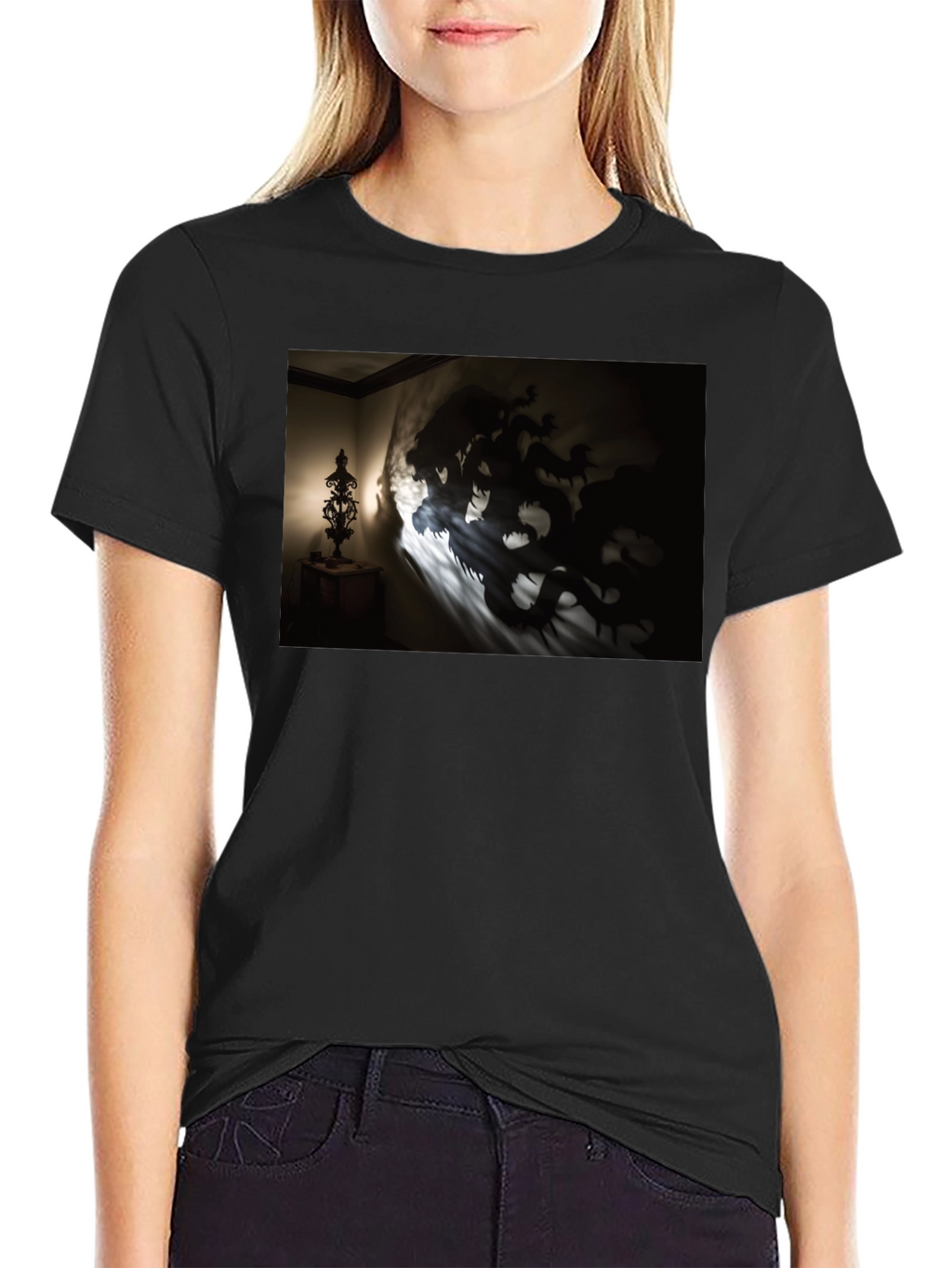 Shadow Dragon Graphic Black Tee