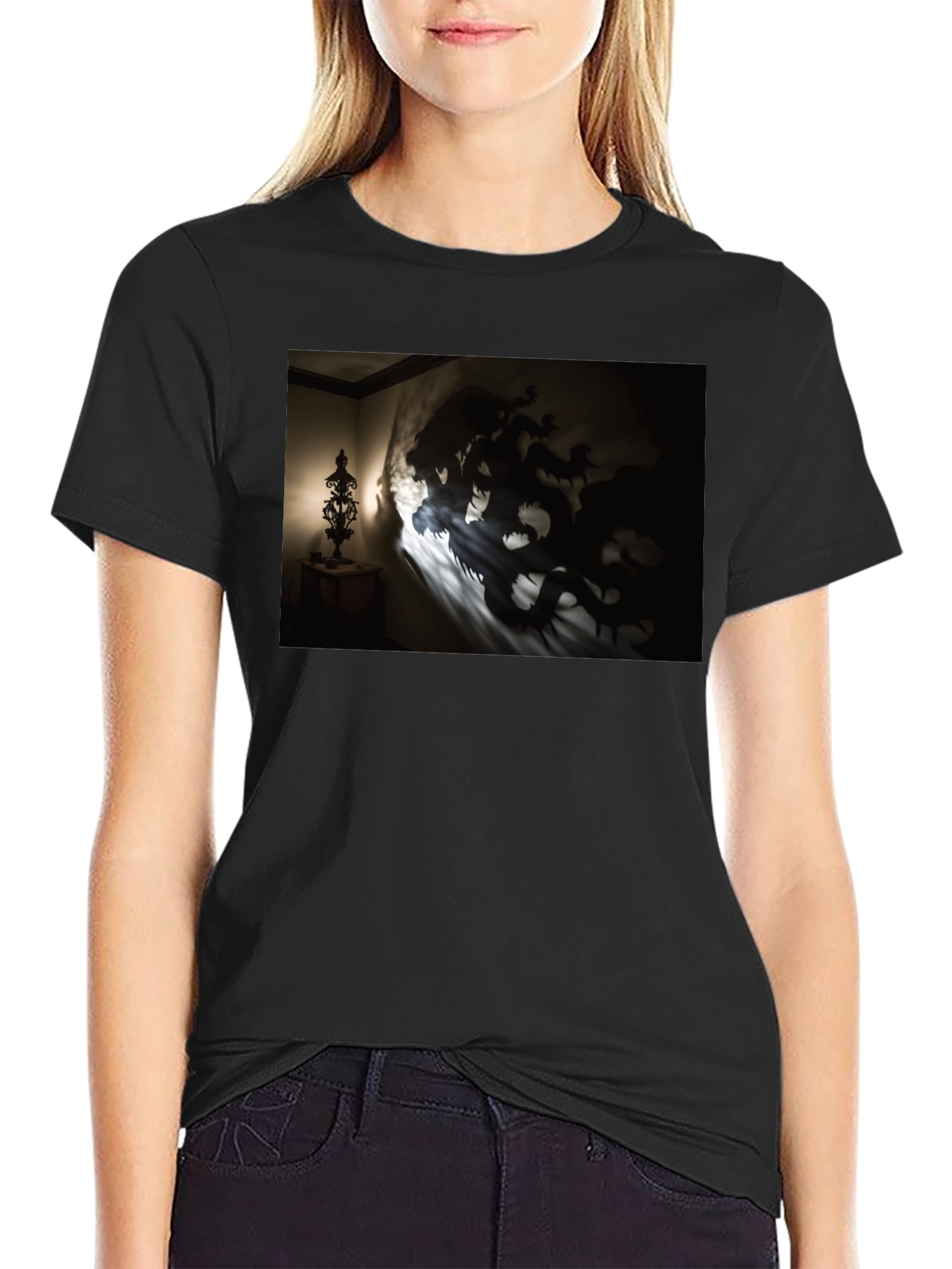 Shadow Dragon Graphic Black Tee