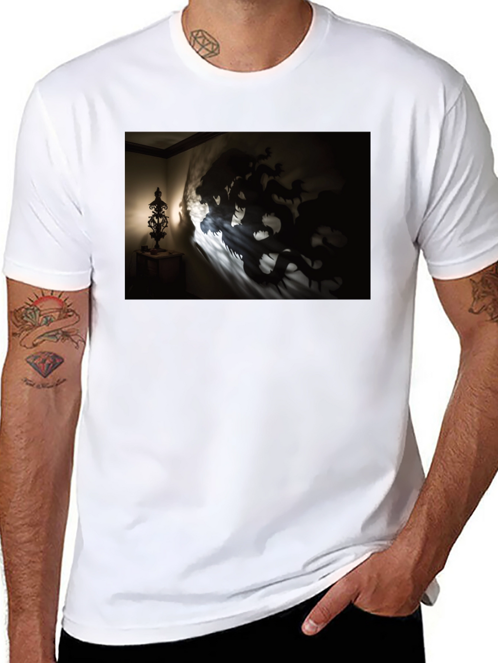 Shadow Dragon Graphic Black Tee