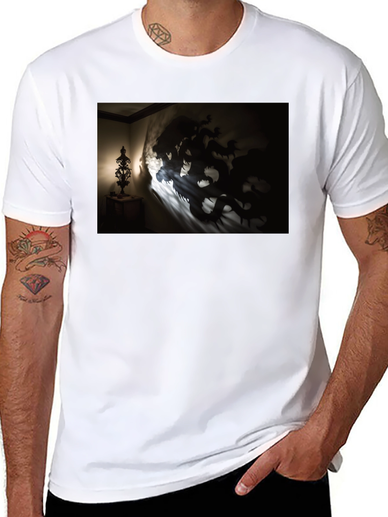 Shadow Dragon Graphic Black Tee