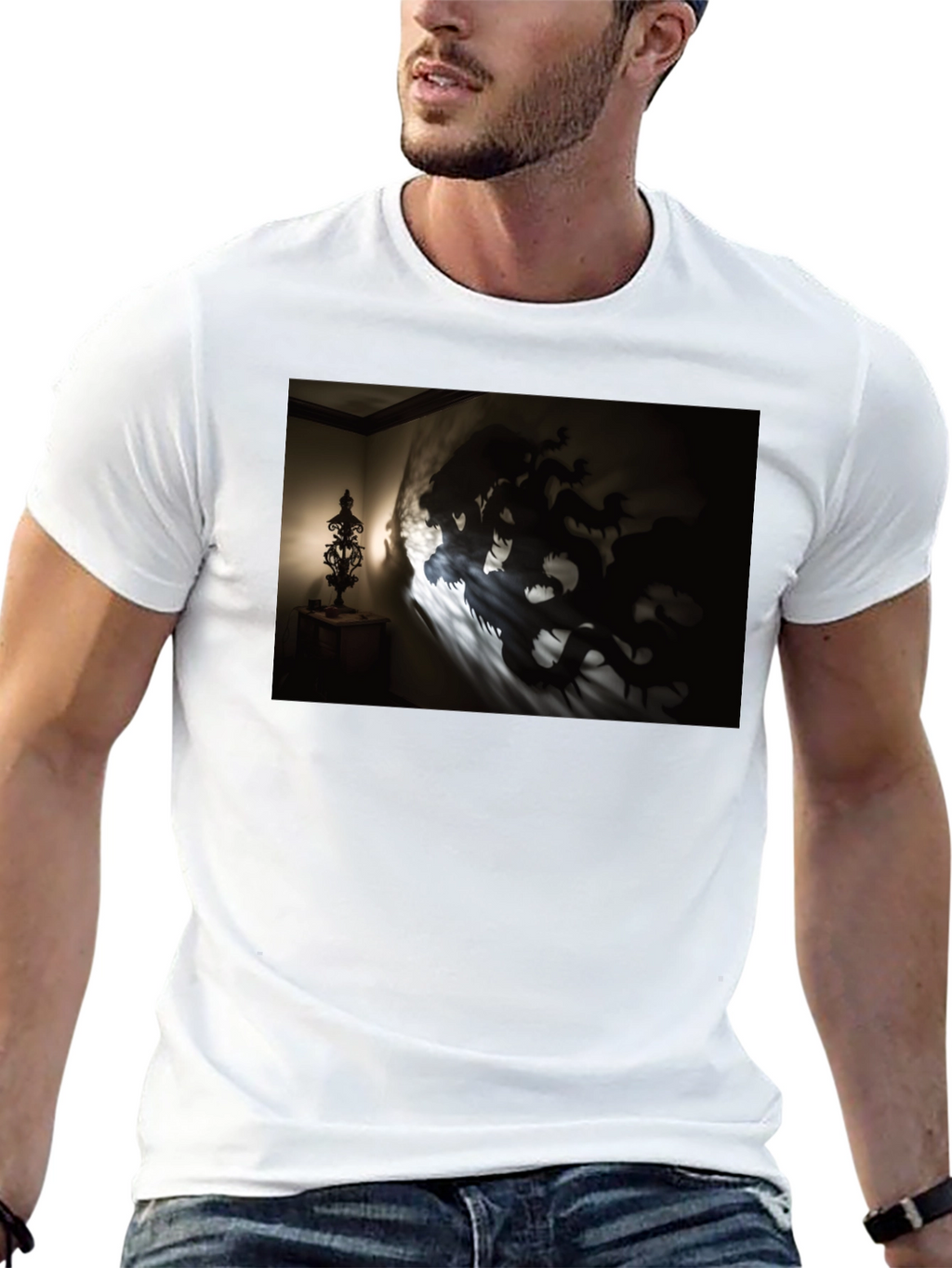 Shadow Dragon Graphic Black Tee
