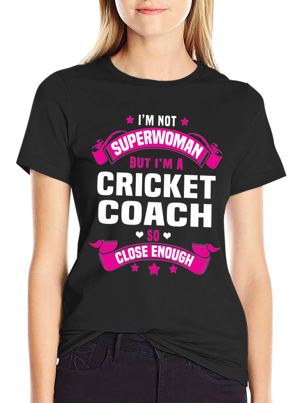 Cricket Coach T-Shirt - Superwoman Funny Tee