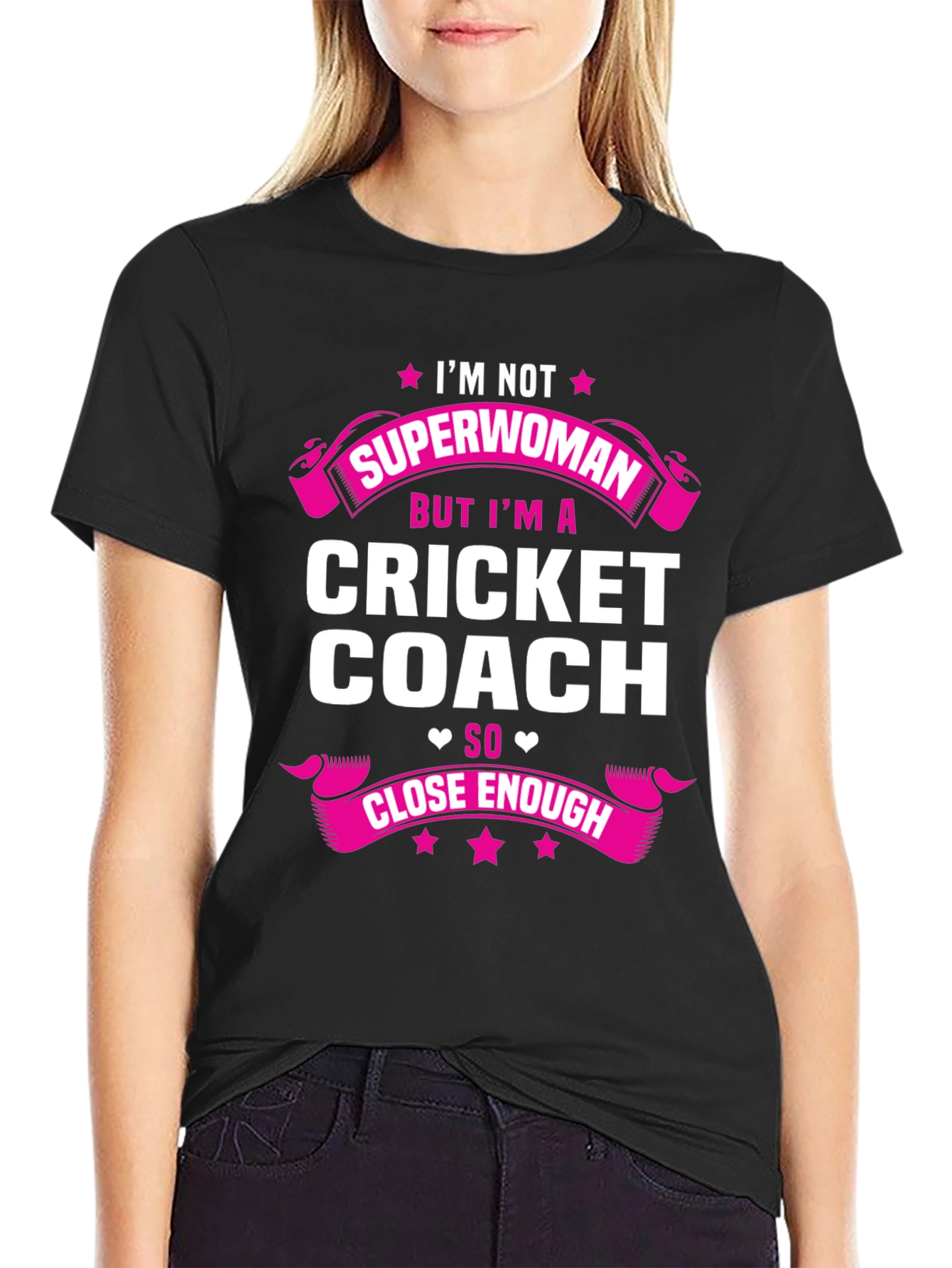 Cricket Coach T-Shirt - Superwoman Funny Tee