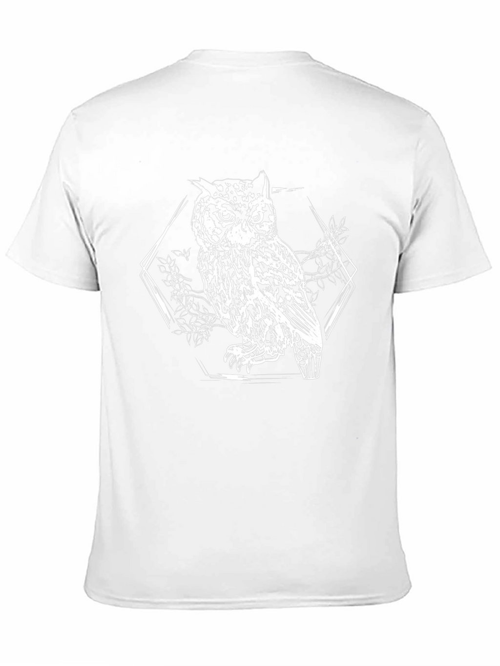Owl Graphic Print Black T-Shirt