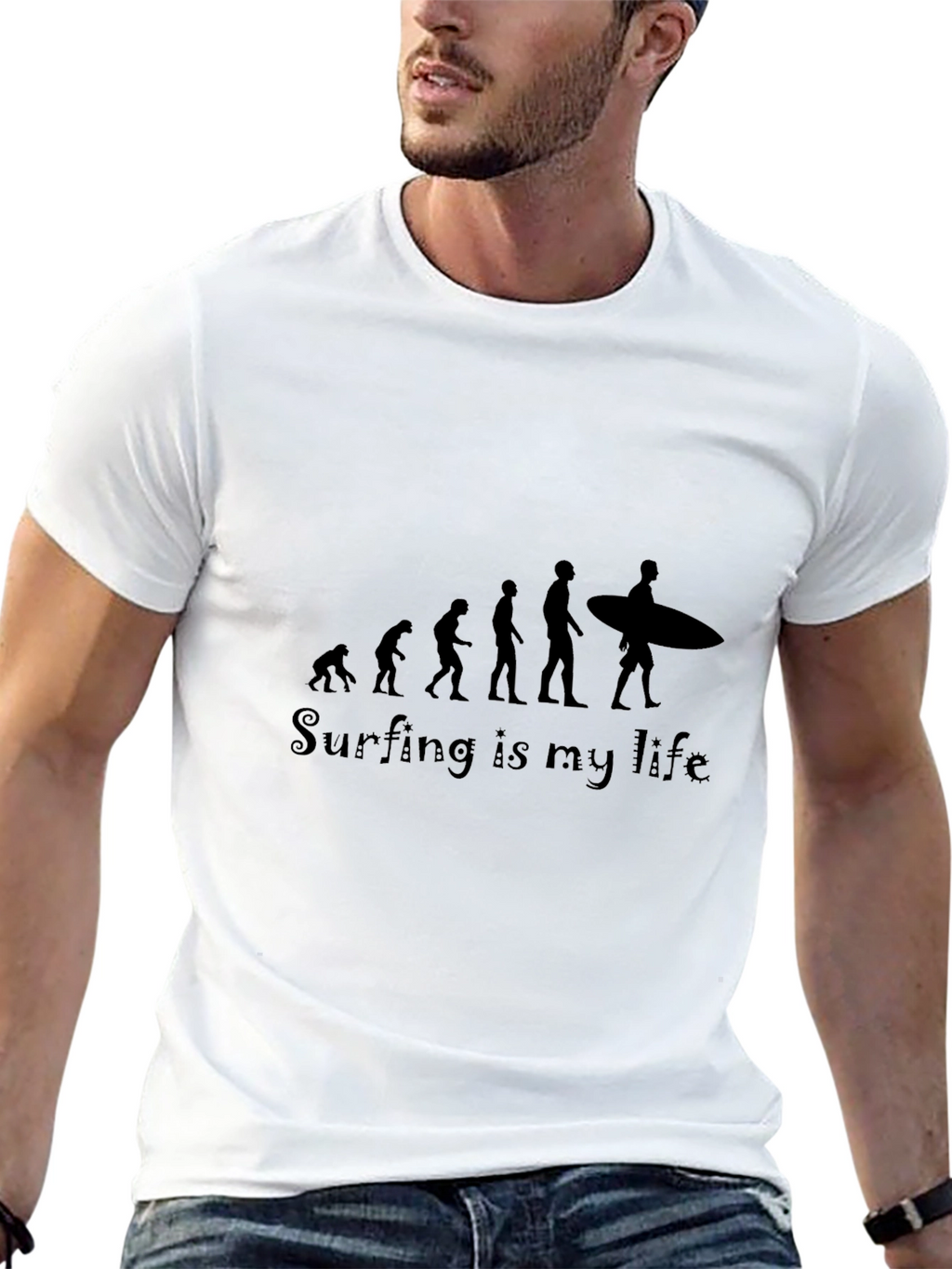 Surfing Evolution T-Shirt - My Life