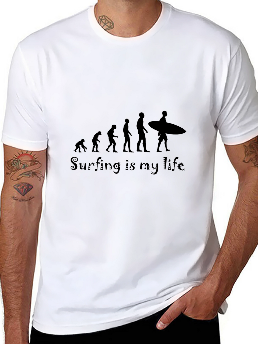 Surfing Evolution T-Shirt - My Life