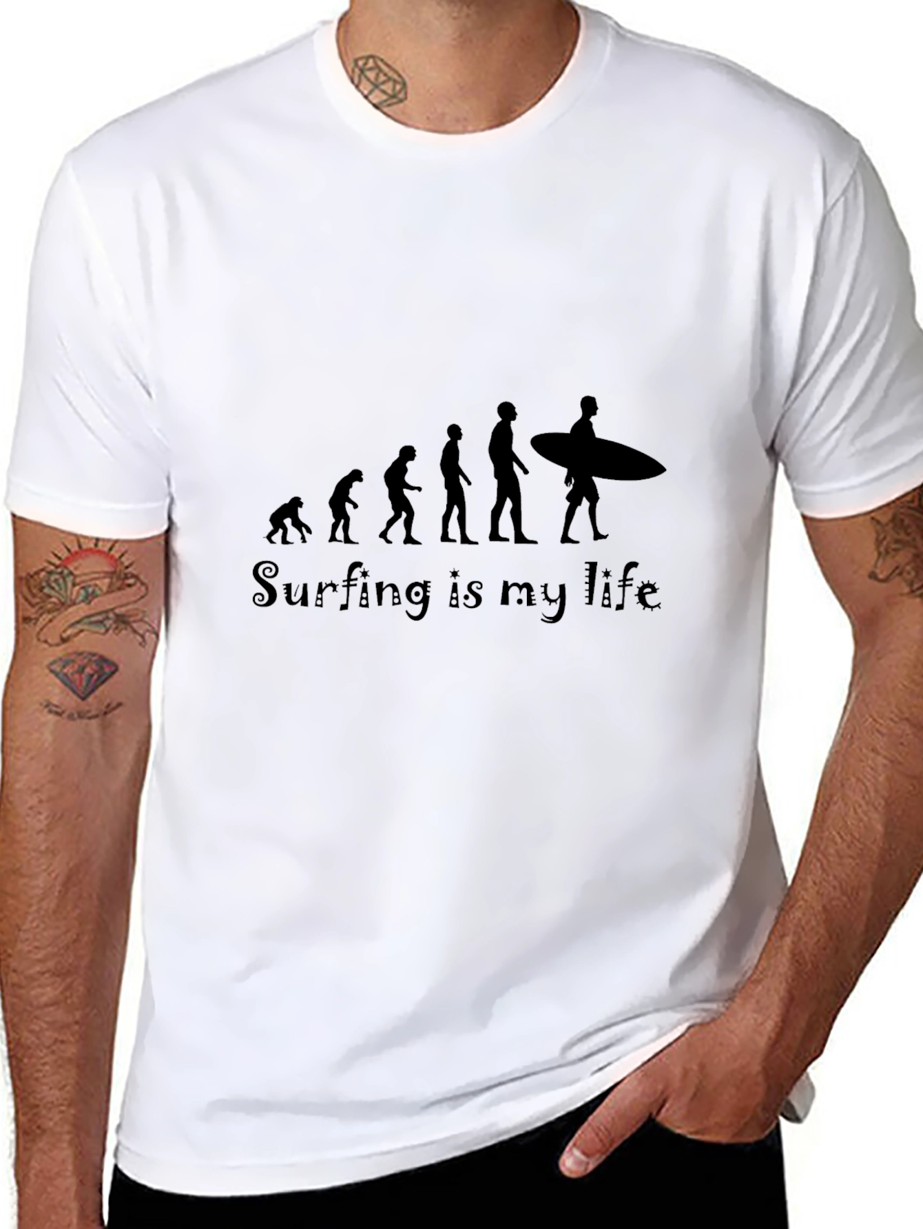 Surfing Evolution T-Shirt - My Life