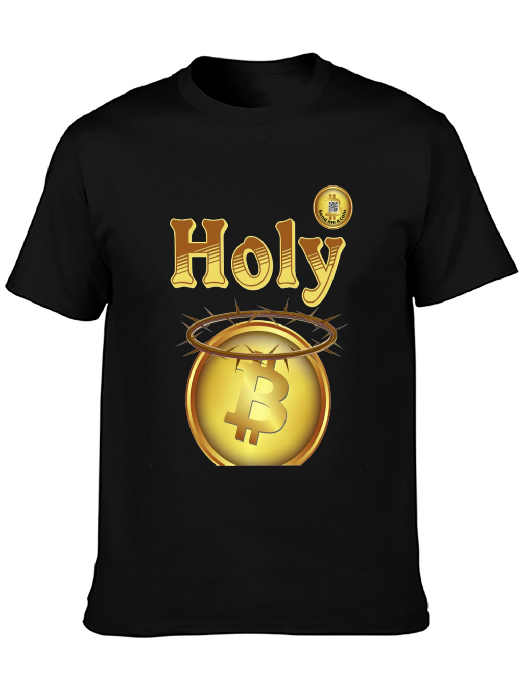 Holy Bitcoin Graphic Tee - Cryptocurrency T-Shirt