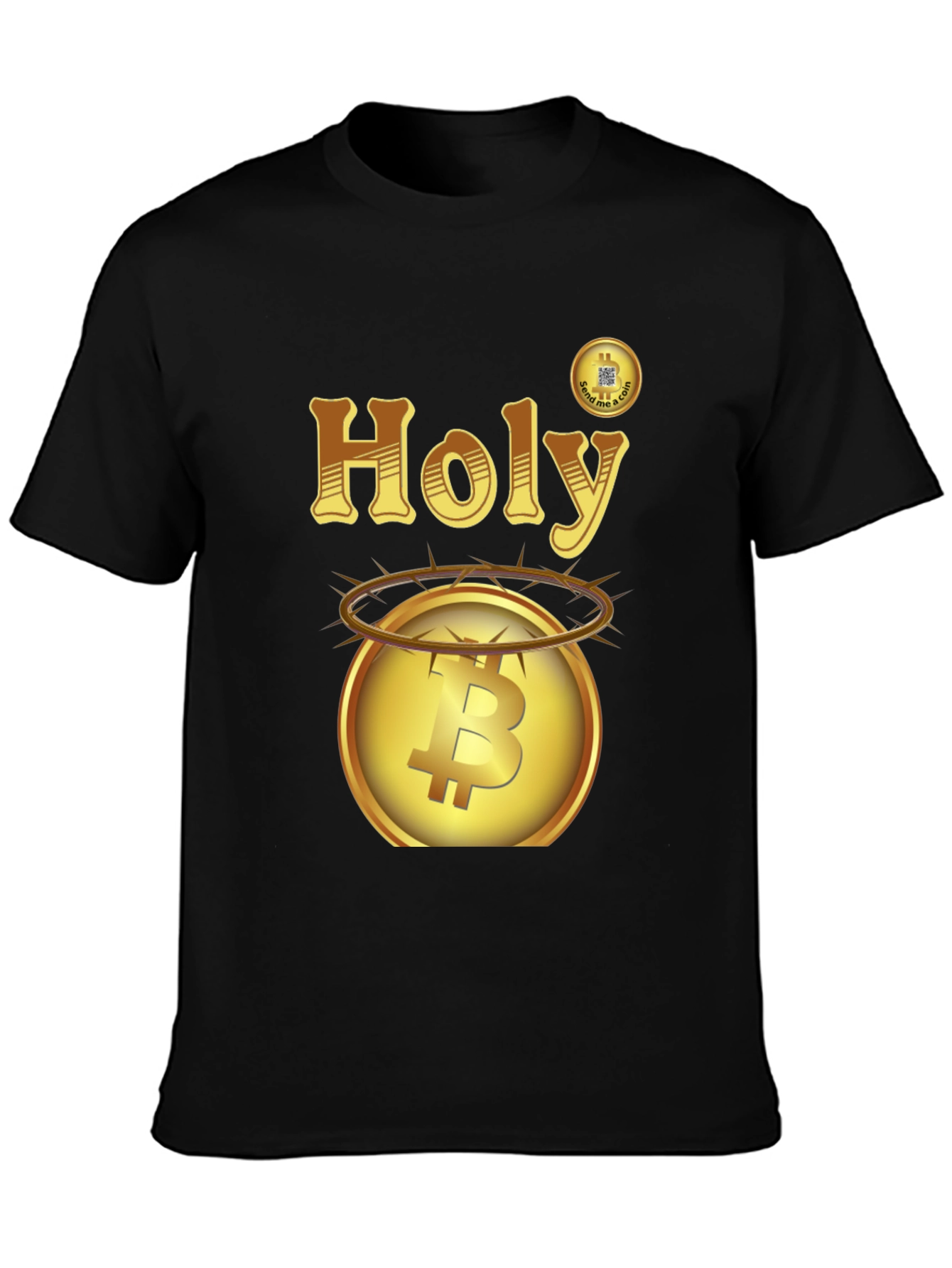 Holy Bitcoin Graphic Tee - Cryptocurrency T-Shirt