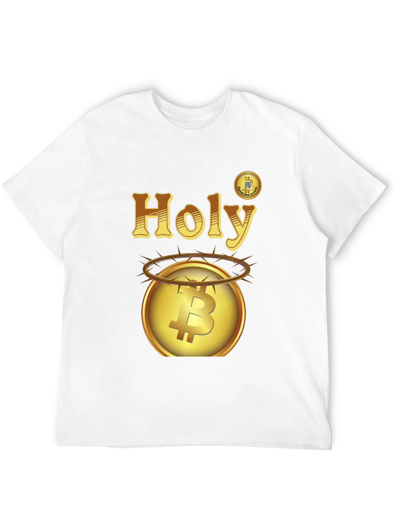 Holy Bitcoin Graphic Tee - Cryptocurrency T-Shirt