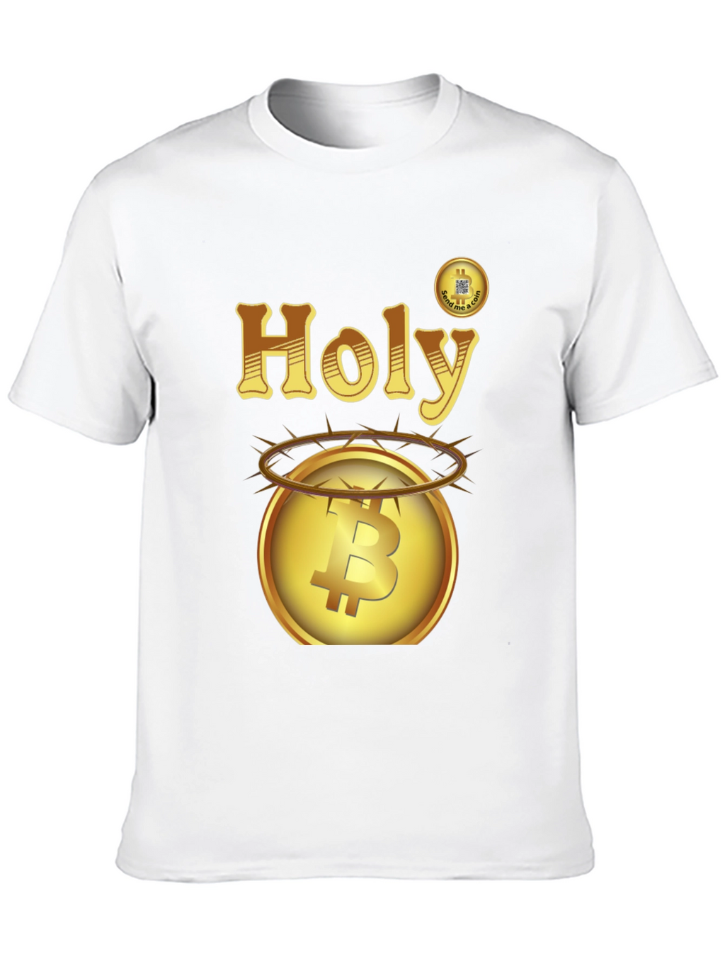 Holy Bitcoin Graphic Tee - Cryptocurrency T-Shirt