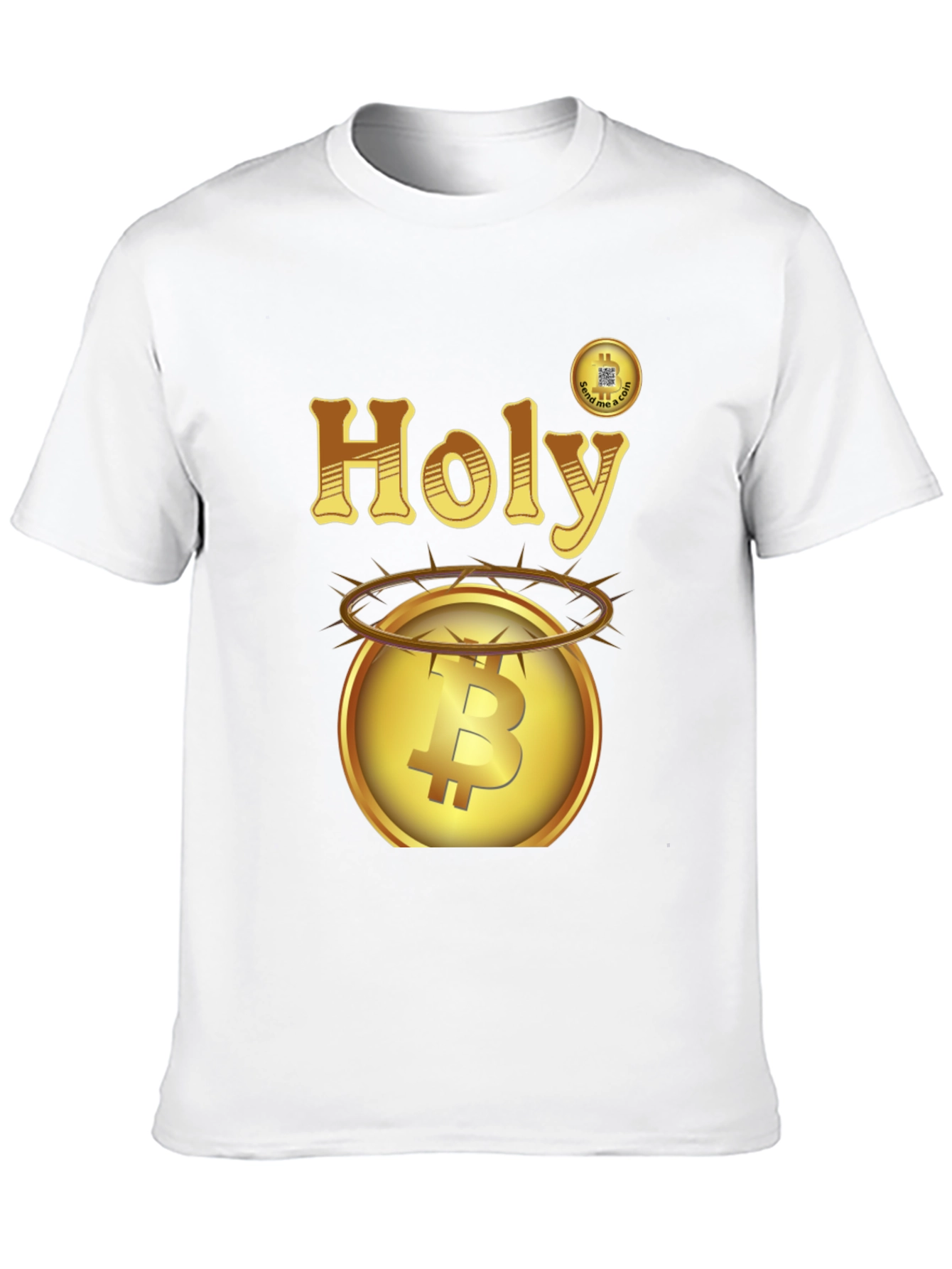 Holy Bitcoin Graphic Tee - Cryptocurrency T-Shirt