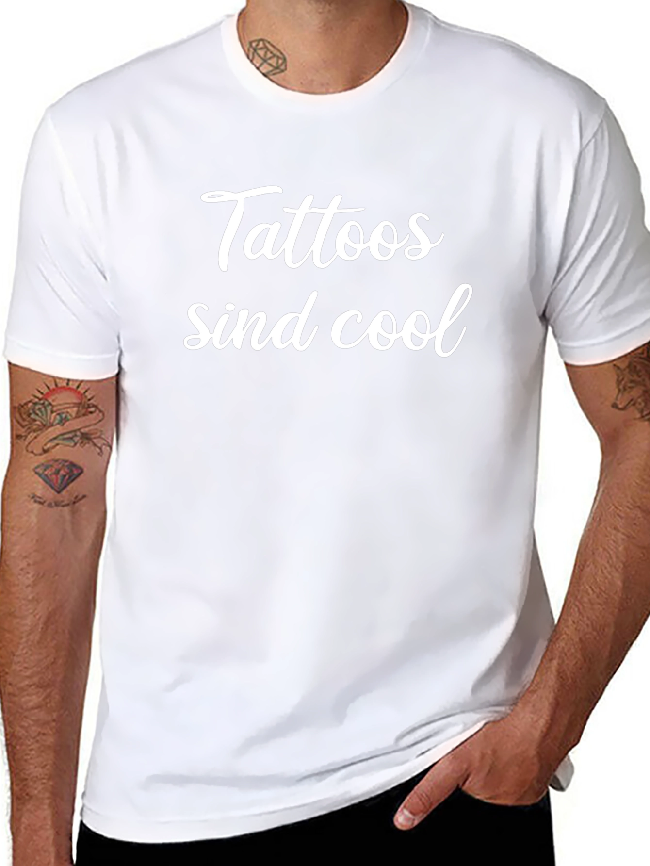 Tattoos Sind Cool Black T-Shirt