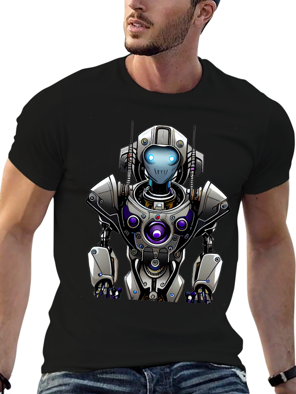 Robot T-Shirt - Futuristic Design