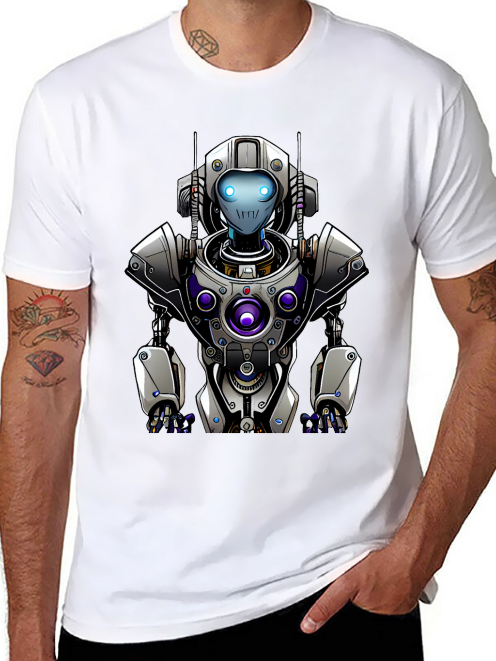 Robot T-Shirt - Futuristic Design