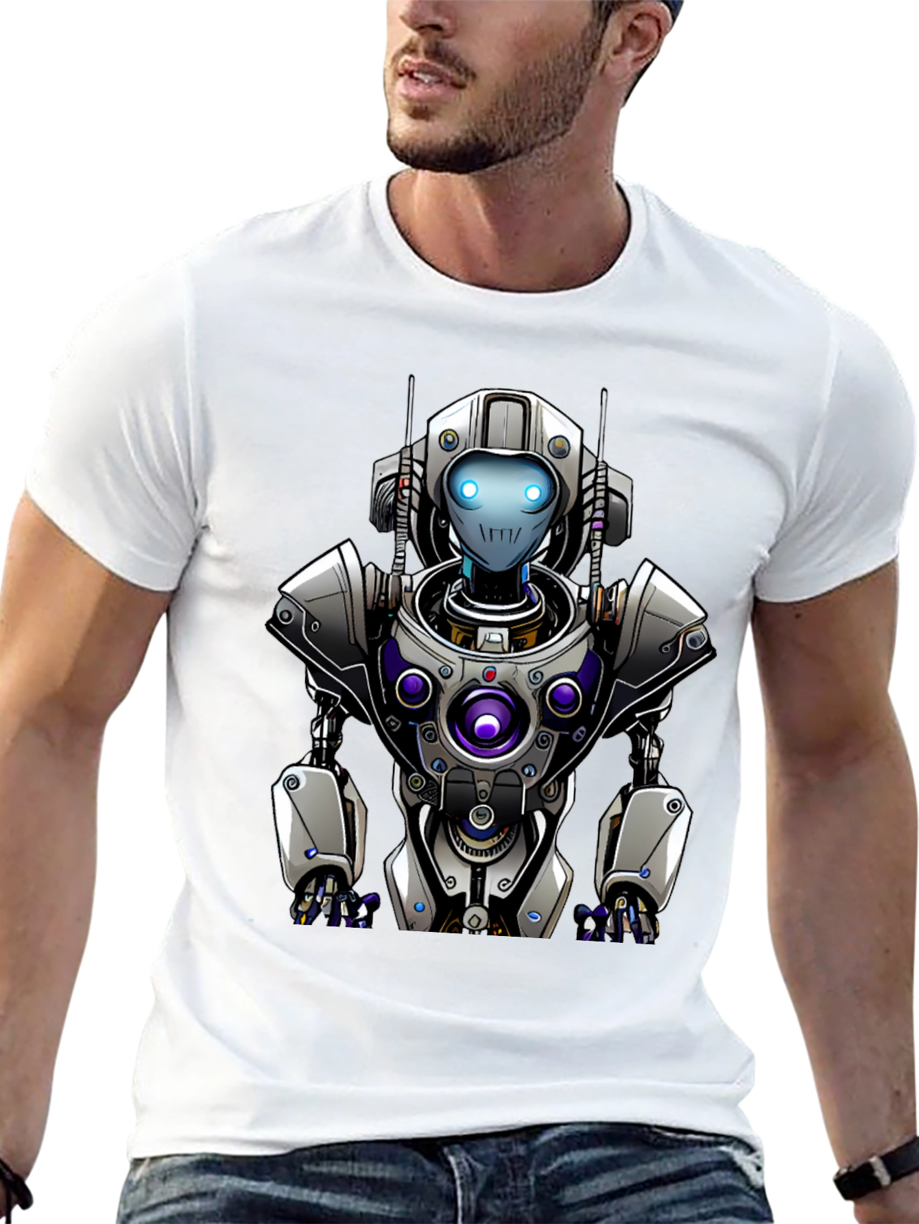 Robot T-Shirt - Futuristic Design