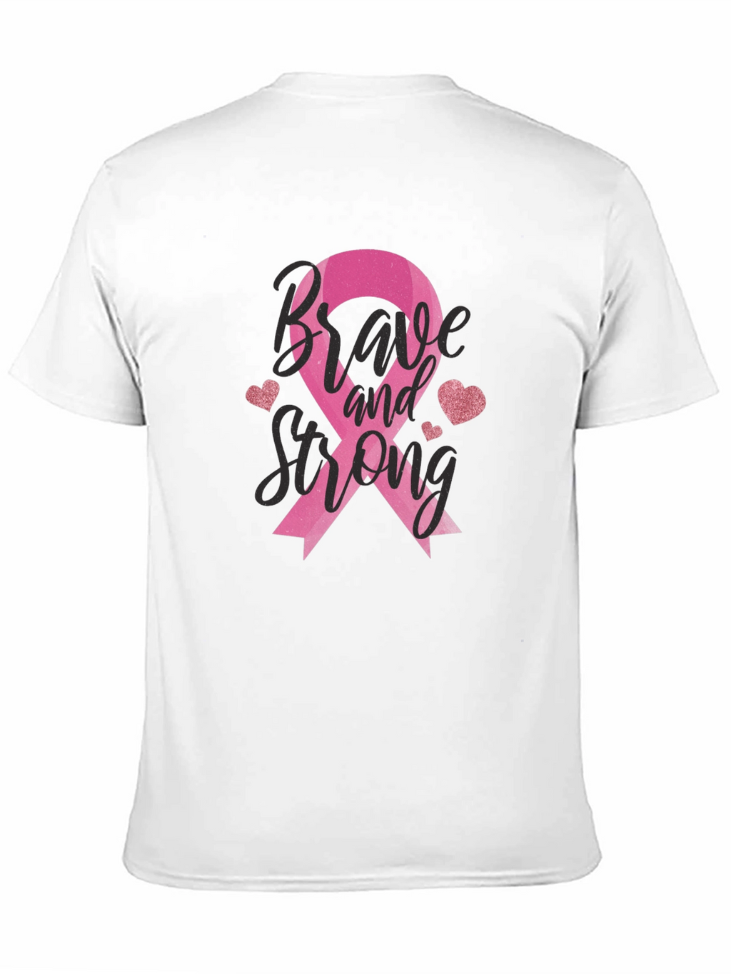 Brave and Strong Breast Cancer Awareness T-Shirt