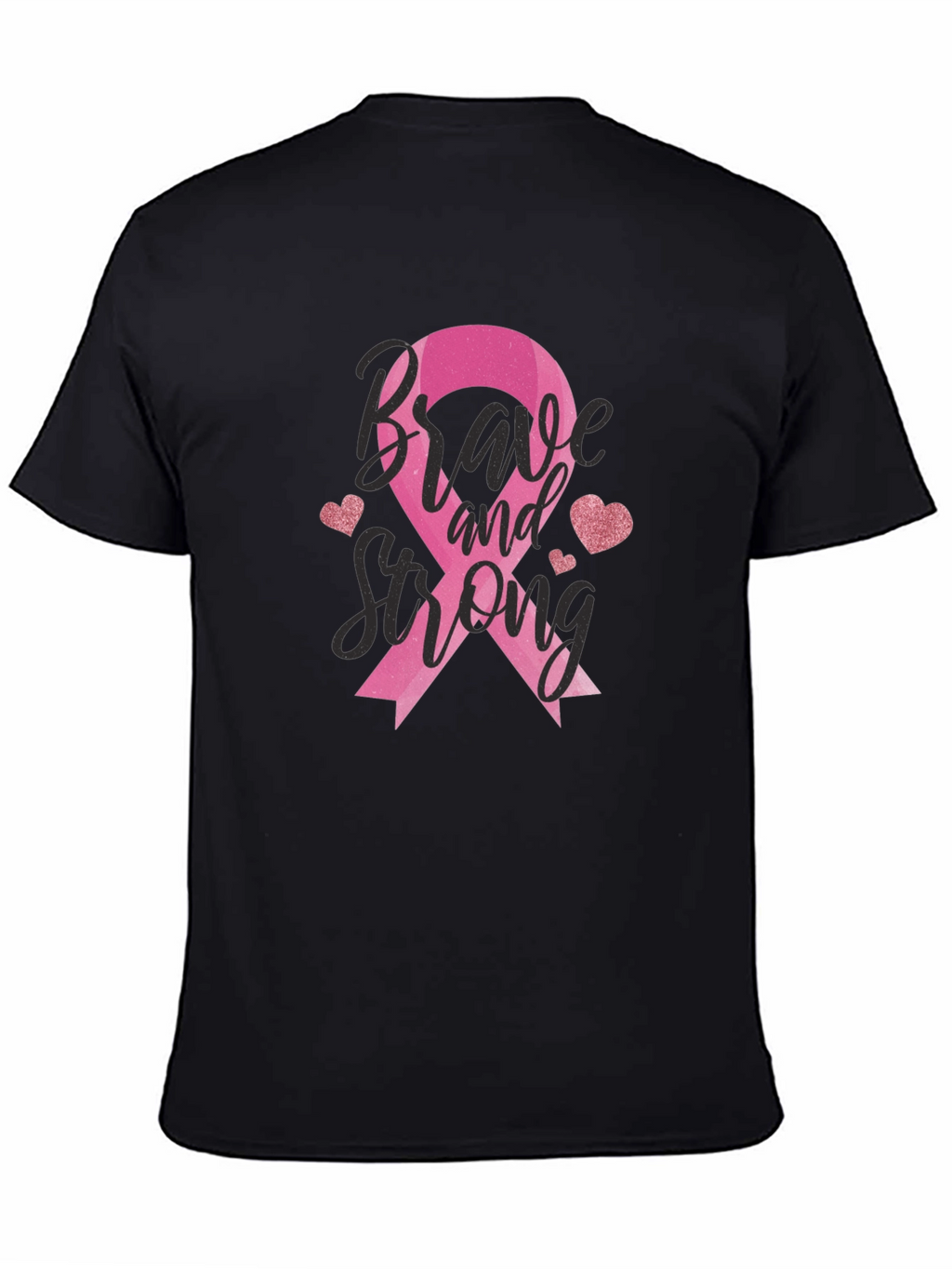 Brave and Strong Breast Cancer Awareness T-Shirt