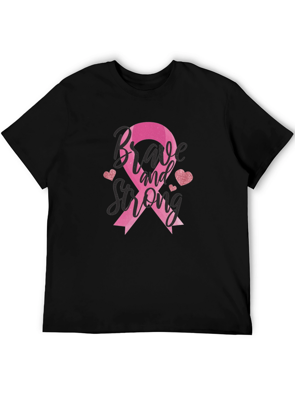 Brave and Strong Breast Cancer Awareness T-Shirt