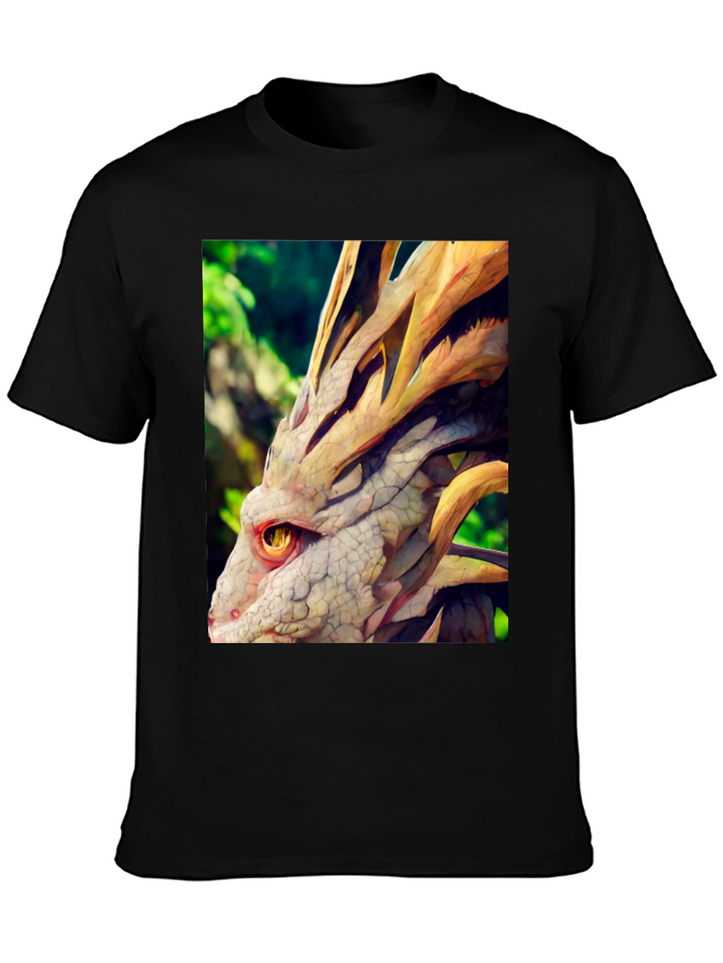 Dragon Head Graphic Tee - Unique Fantasy Design