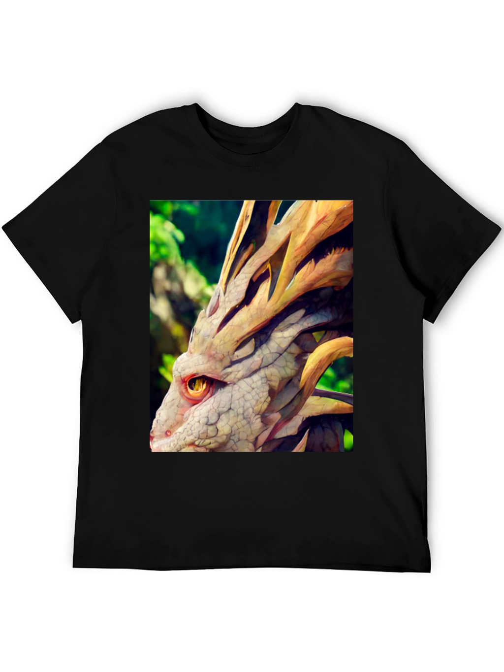 Dragon Head Graphic Tee - Unique Fantasy Design