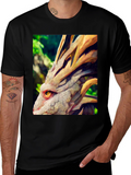 Dragon Head Graphic Tee - Unique Fantasy Design