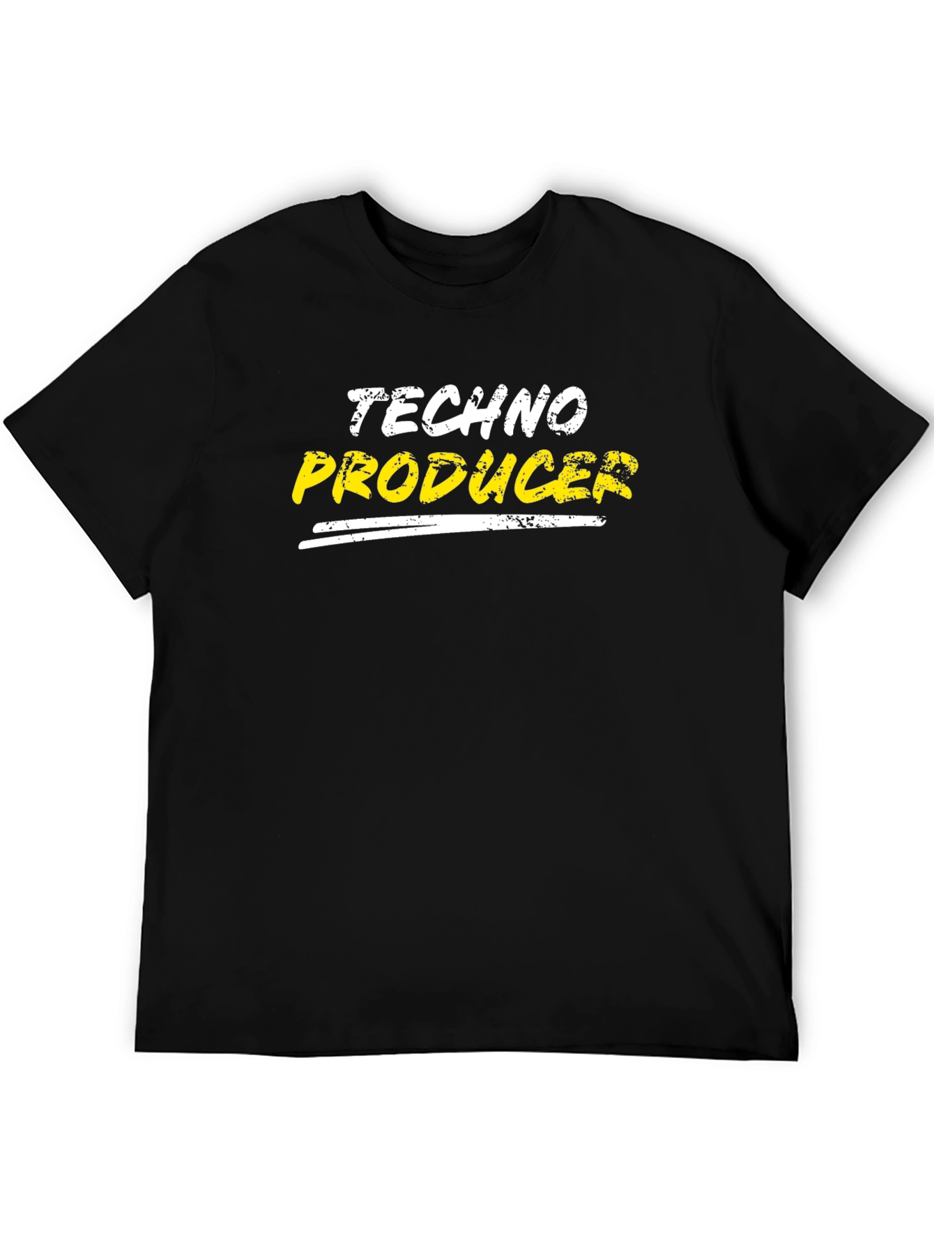 Techno Producer Black T-Shirt - Music Lovers Tee