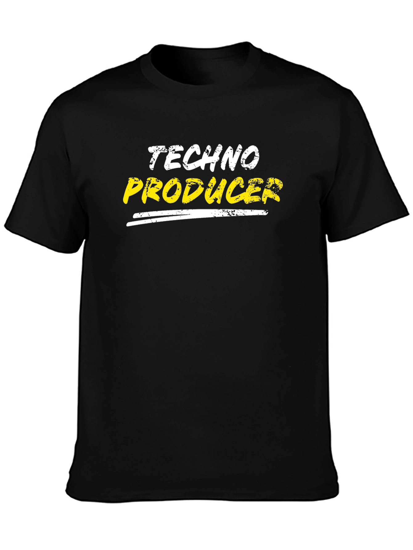 Techno Producer Black T-Shirt - Music Lovers Tee