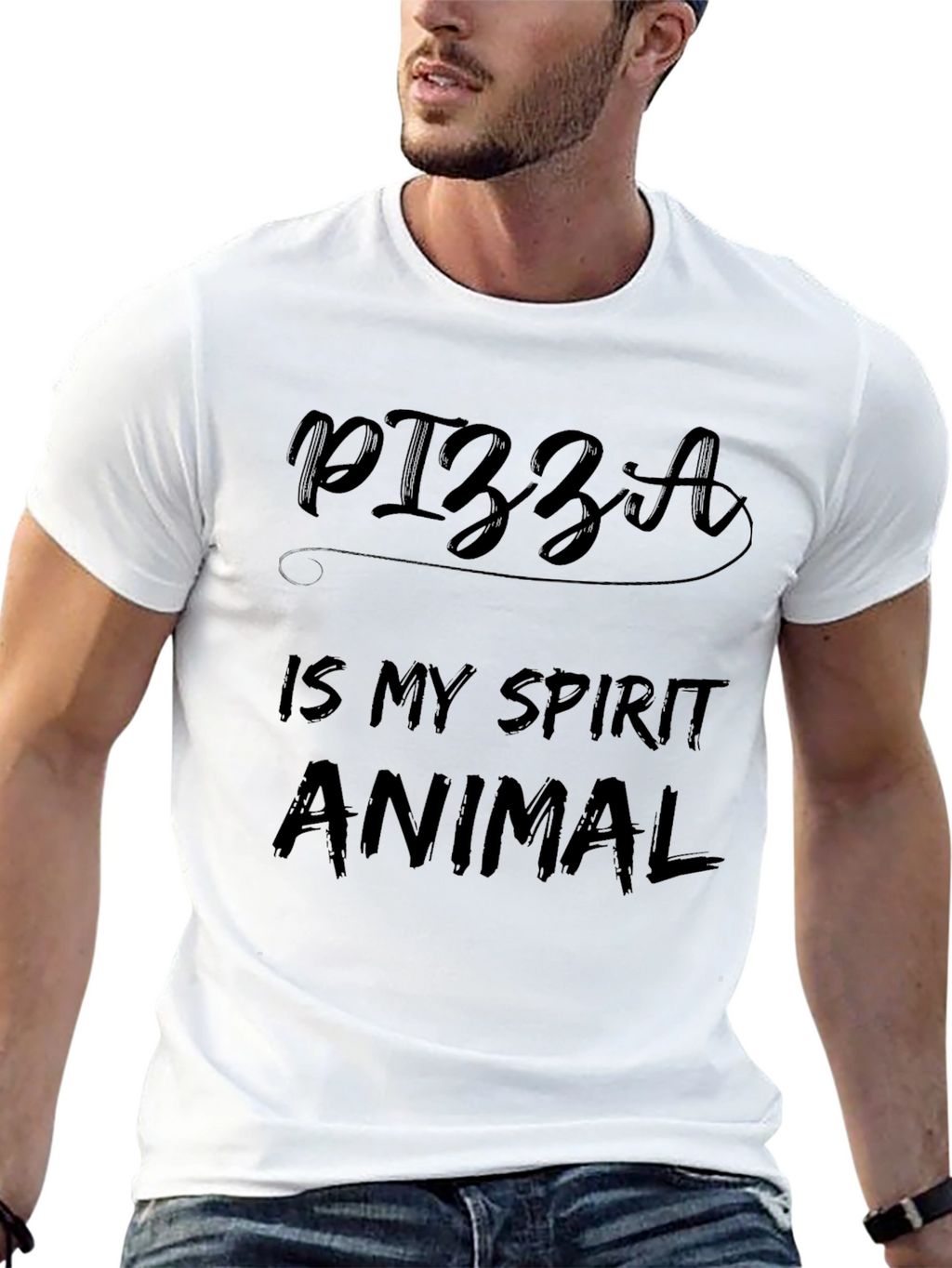 Pizza Is My Spirit Animal - Funny Graphic Tee