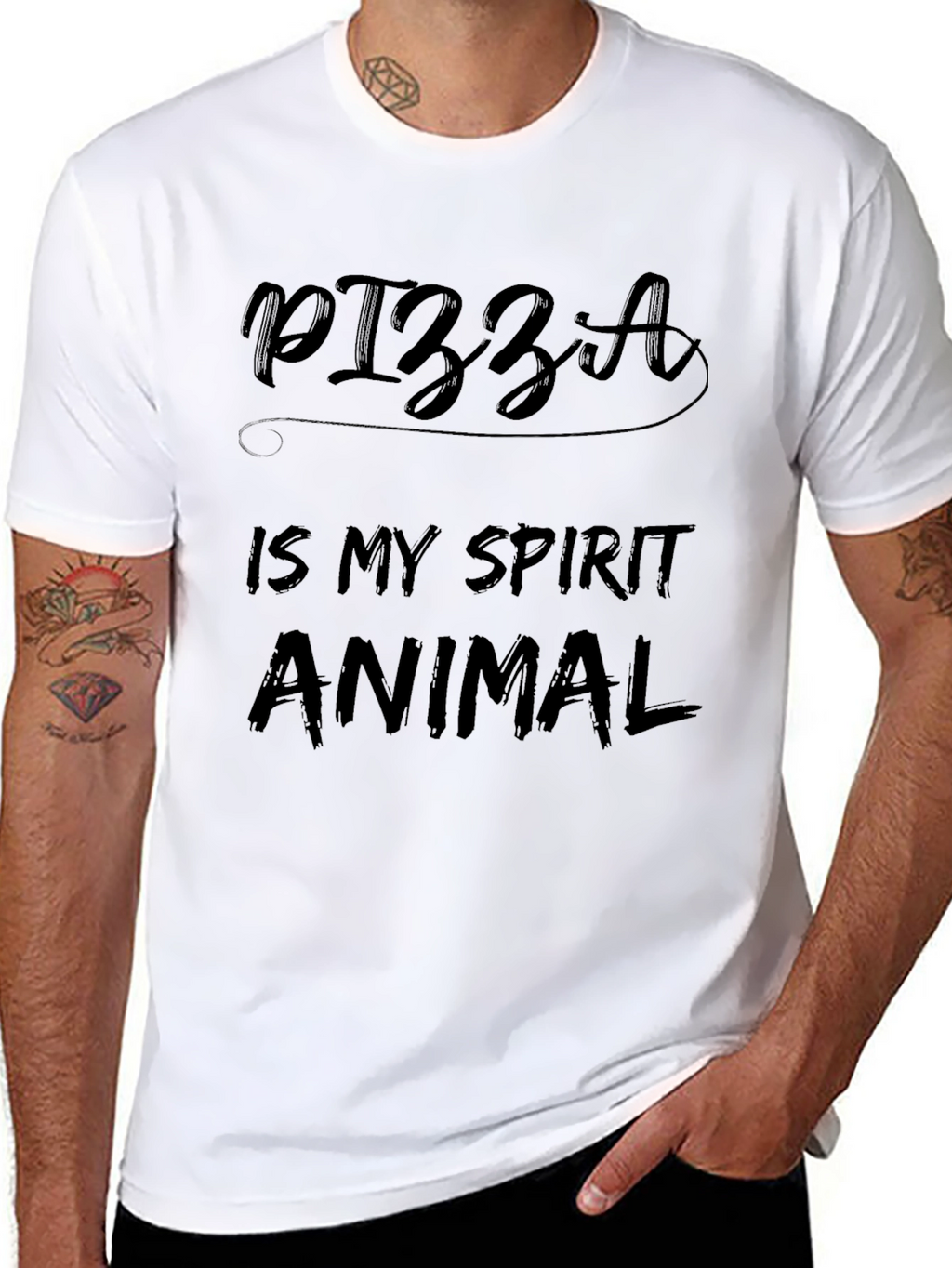 Pizza Is My Spirit Animal - Funny Graphic Tee