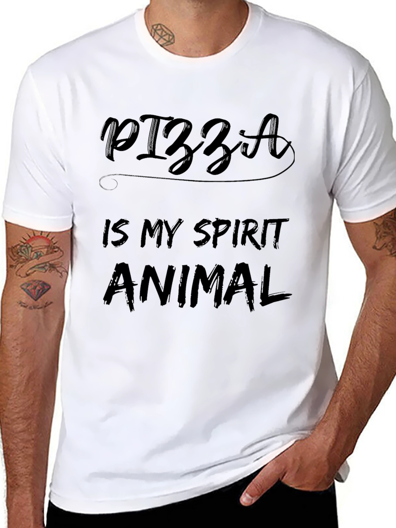 Pizza Is My Spirit Animal - Funny Graphic Tee