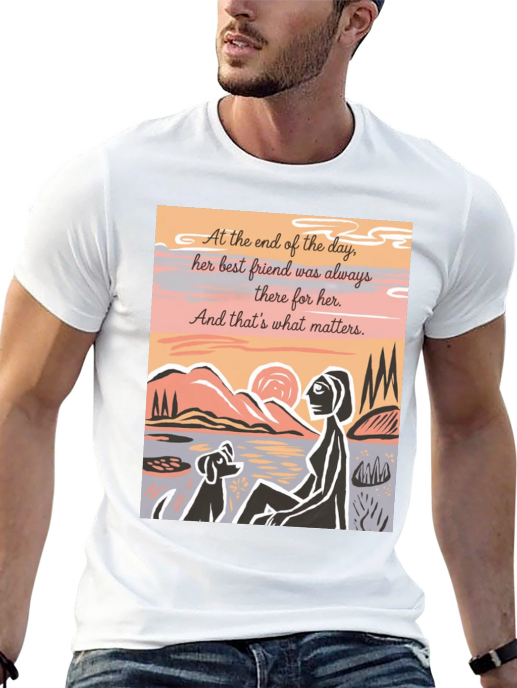 Best Friend Graphic Tee - Unisex Black Shirt