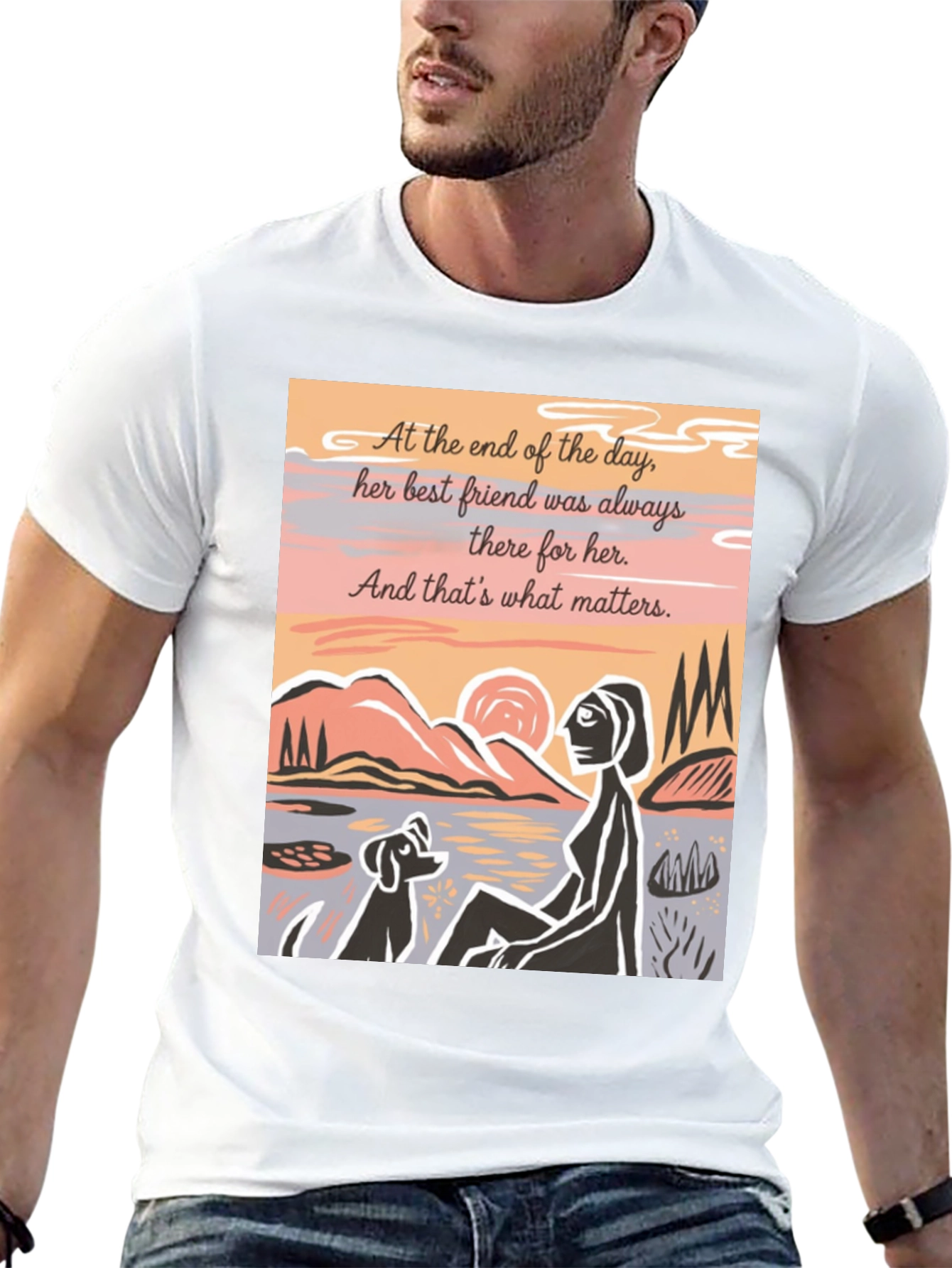 Best Friend Graphic Tee - Unisex Black Shirt