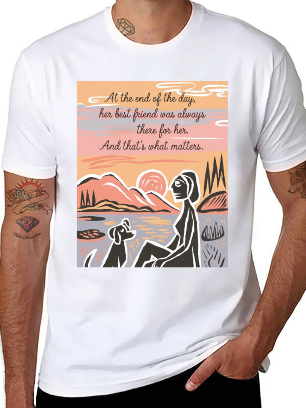 Best Friend Graphic Tee - Unisex Black Shirt