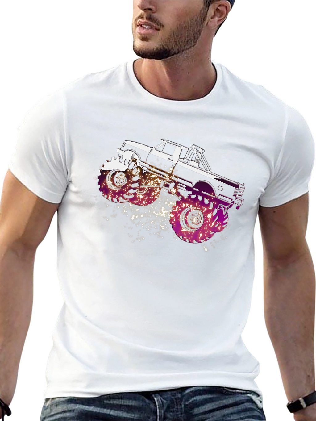 Monster Truck Graphic T-Shirt - Bold Design