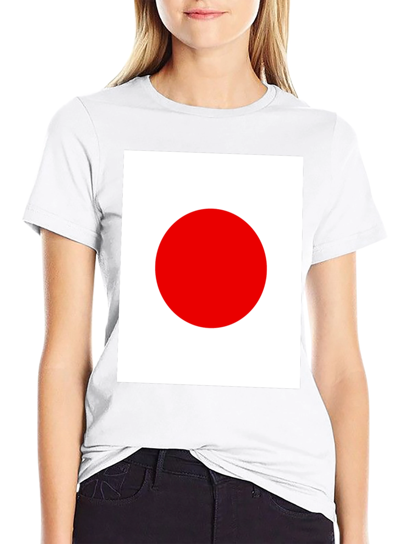 Japanese Flag Graphic Black T-Shirt